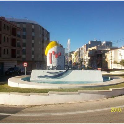 Fuente decorativa en rotonda Torreblanca (Castellón)