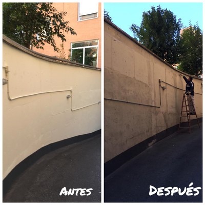 Rehabilitación paredes garaje