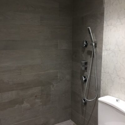 Cambiar bañera con plato ducha de obra.