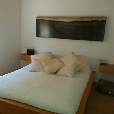 Habitación acabado en blanco mate