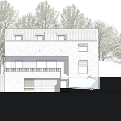 Habitatge unifamiliar Mancor de la Vall, Façana