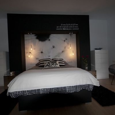 DORMITORIO BLANCO Y NEGRO 