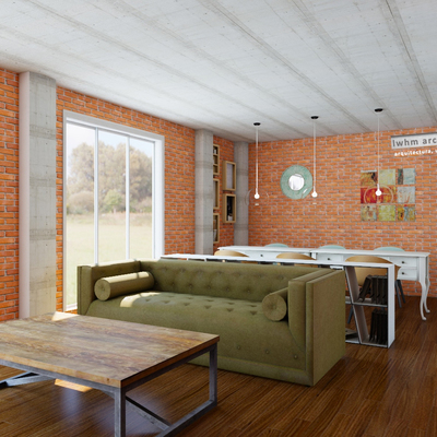 Diseño de interiores de una peluuería