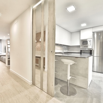 hall + cocina + salón