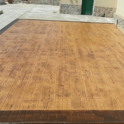 Hormigon Impreso en Alicante con efecto madera