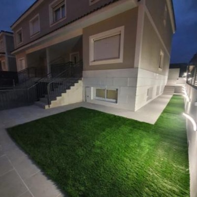 Iluminacion de jardin el vivienda unifamiliar