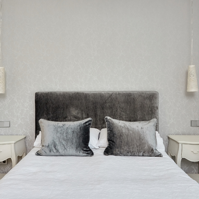 Iluminación lamparas colgantes en cabecero