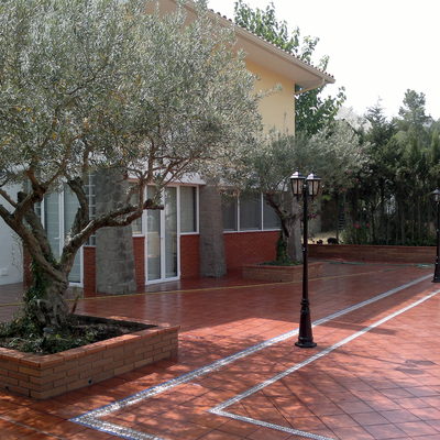 Pavimentación exterior vivienda unifamiliar aislada