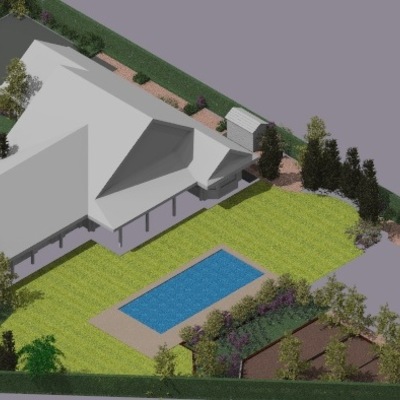 Proyecto de jardín de vivienda unifamiliar en Boadilla