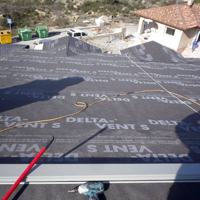 impermeabelizar la cubierta con tela especial