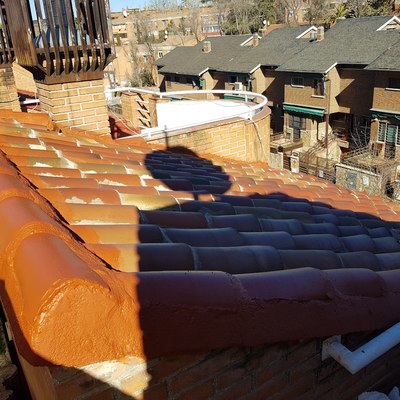 impermeabilización de caballetes y tejas