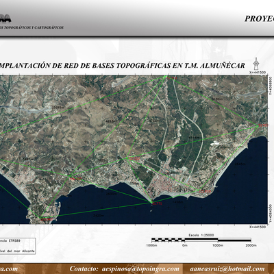 Implantación de red de bases topográficas en T. M de Almuñécar