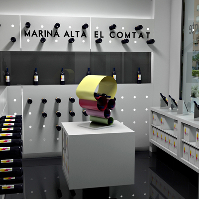 Diseño de espacio comercial destinado a Vinacoteca en Alicante
