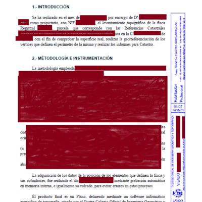 INFORME DE GEORREFERENCIACIÓN ASOCIADO A LEVANTAMIENTO TOPOGRÁFICO