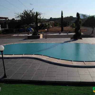 Instalacion de Lona de Piscina. Cobertor de Invierno