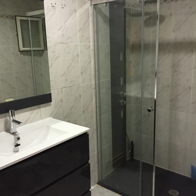 INSTALACION de muebles y cambio de bañera a plato ducha