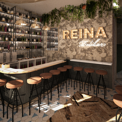 Interior zona barra Delibar La Reina