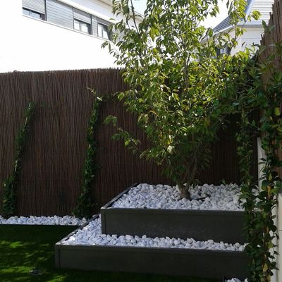 Jardín cabaña de Montecarmelo