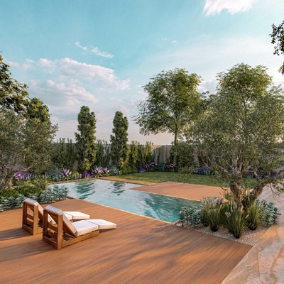 Remodelación del entorno ajardinado de un chalet en las Rozas