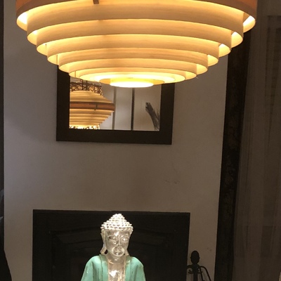 Lámparas de bambú con led