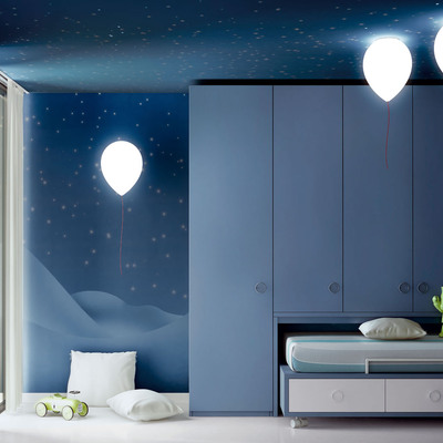 lámparas globo habitación infantil