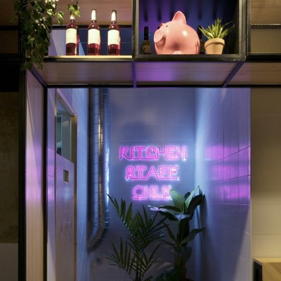 Le Streeter, entrada cocina