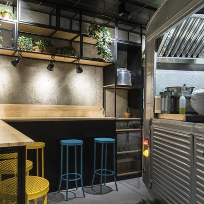 Le Streeter, vista de la barra alta trasera