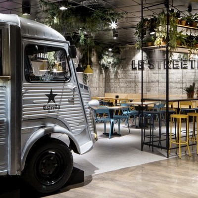 Le Streeter, vista del comedor