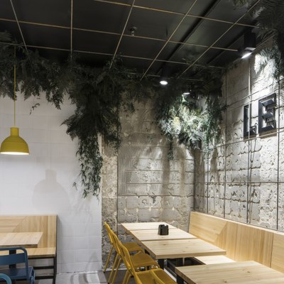 Le Streeter, vista del comedor