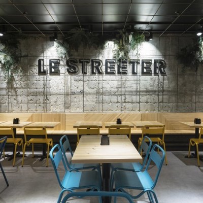 Le Streeter, vista del comedor