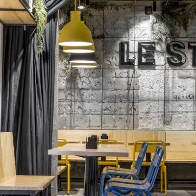 Le Streeter, vista del comedor