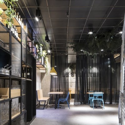 Le Streeter, vista del comedor reservado