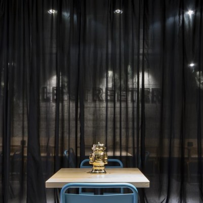 Le Streeter, vista del comedor reservado