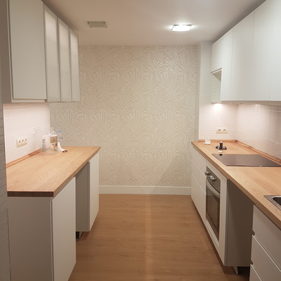 Limpieza cocina después de obra