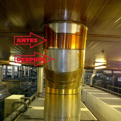 Limpieza de conductos metálicos y tuberias