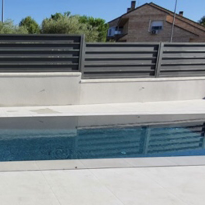 Piscina hormigón Gunitado desbordante