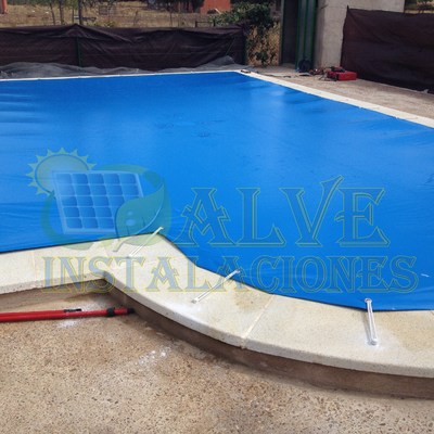 INSTALACION DE LONA DE INVIERNO PARA PISCINA