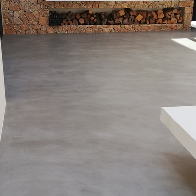 700 m2 microcemento en terrazas exteriores