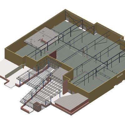 Modelo 3D Nave Industrial