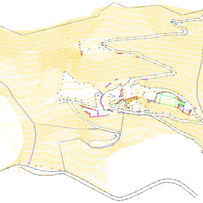 Levantamiento topográfico de finca en Monte Igueldo (San Sebastián)