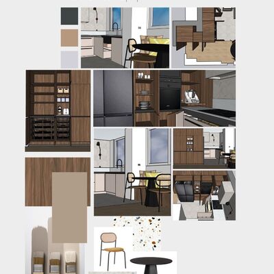 Diseño de Cocina JI – Funcionalidad y Elegancia en un Espacio Moderno by Bruno Donizeti Studio