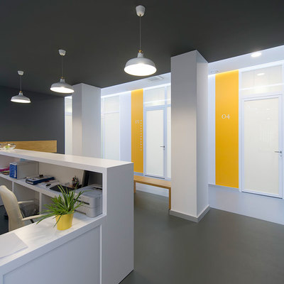 Mostrador y zona de espera