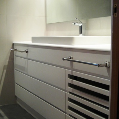 mueble de baño lacado blanco mate