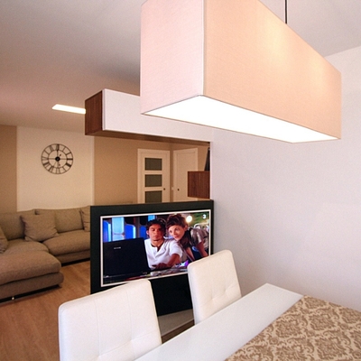 Mueble rotativo TV. Vista des del Comedor