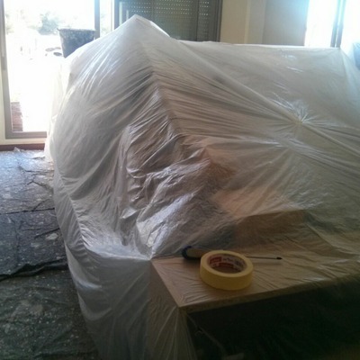 Vivienda en Fuengirola, Pintar techos, paredes y terraza.