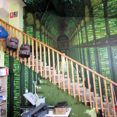 Decoración mural 1: Biiblioteca Trinity College