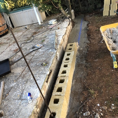 Muro bloques hormigon