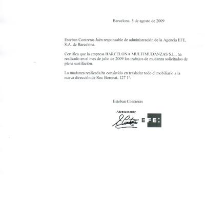 Mudanza Agencia EFE