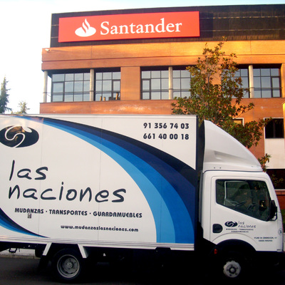 Mudanza para  Banco Santander.