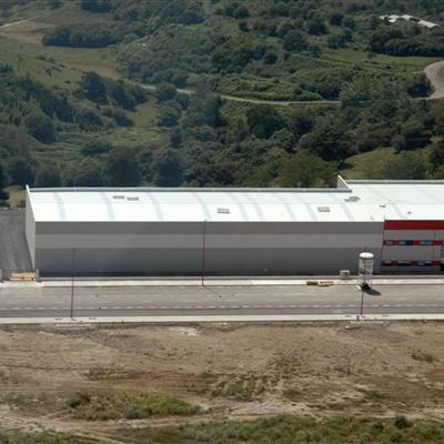 Nave industrial para la empresa Formas y Envases -Vista aérea